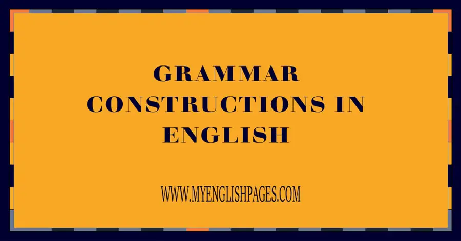Constructions in English Grammar