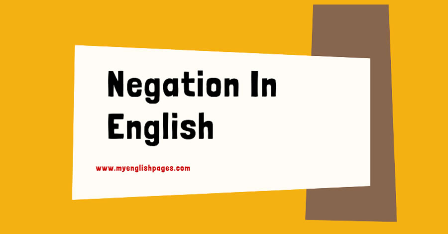 Negation In English