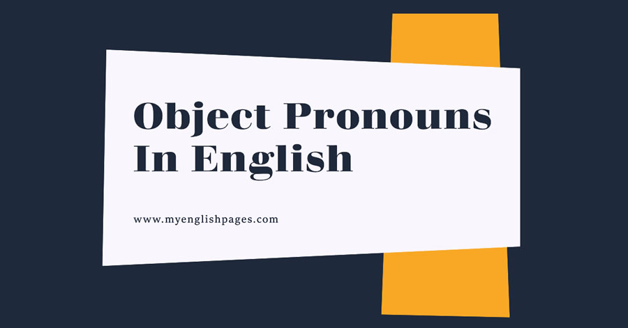 Object Pronouns In English