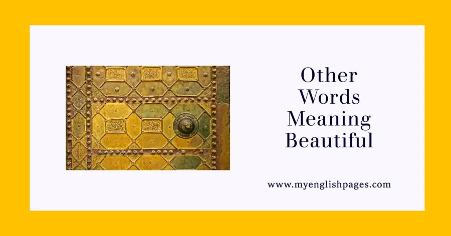 Other Words Meaning Beautiful (Synonyms and Antonyms of the Word Beautiful)