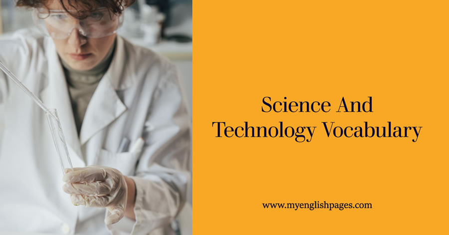 science and technology vocabulary