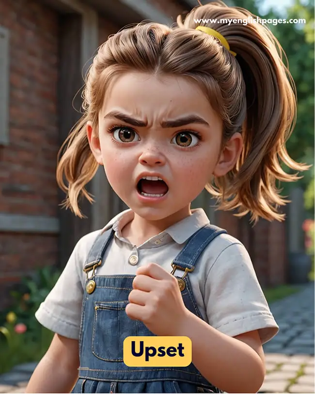 Upset Facial Expression