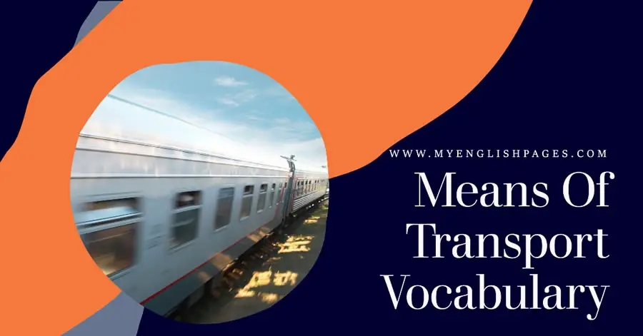 List of means of transport vocabulary