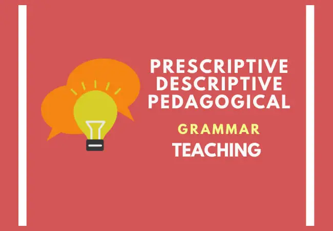 The difference between prescriptive and descriptive grammar