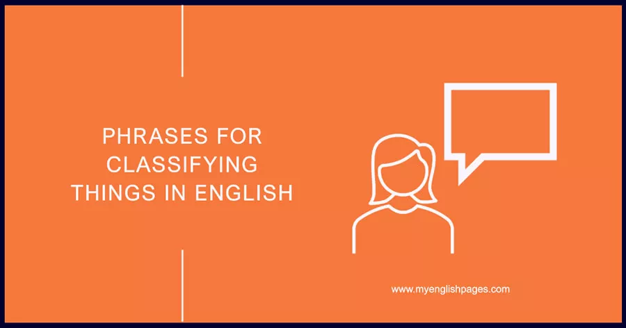 Phrases for Classification in English